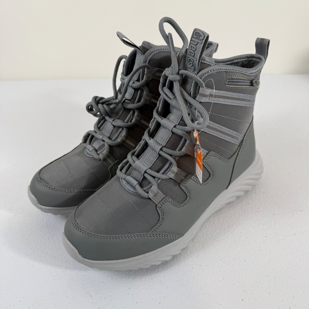 Tony Little Cheeks FitBody All Weather Boot Gray Ankle Sneaker Boot 723627 7